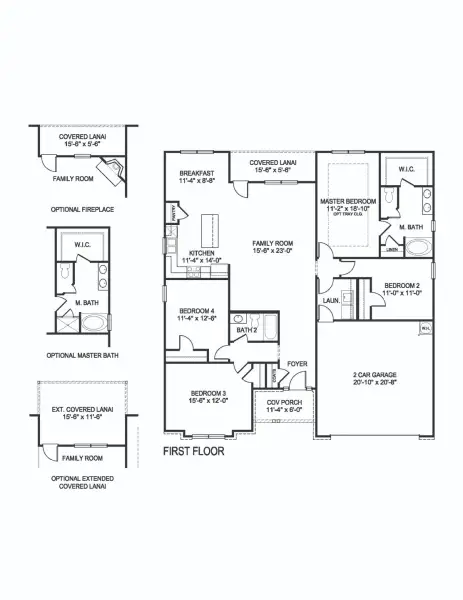 2D floor plan layout for the 1902 by Adams Homes in Ham Farm, La Grange, NC (Image 3).