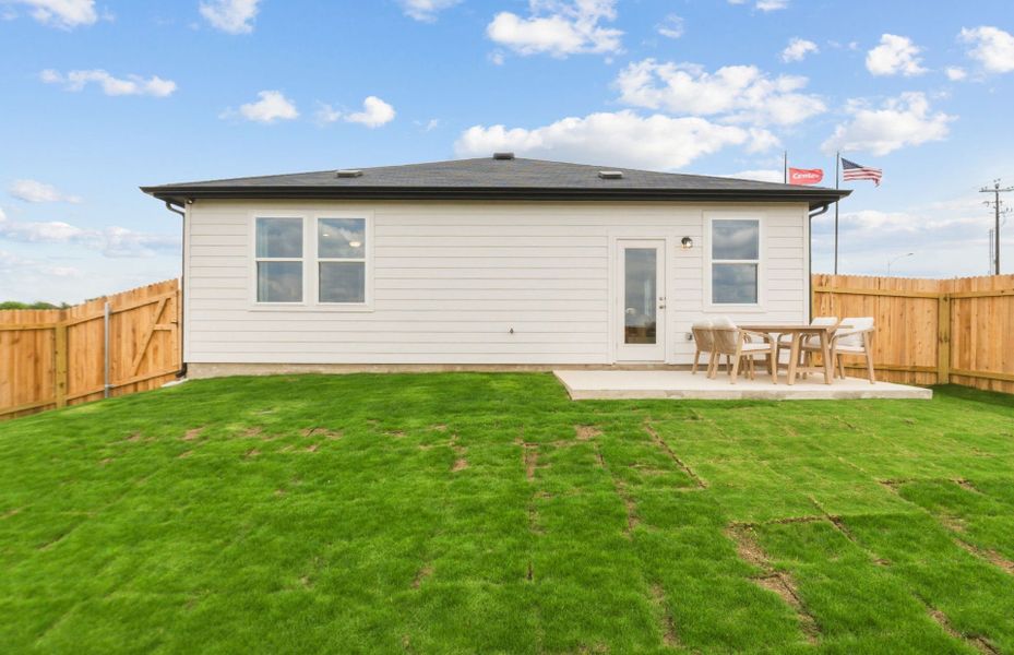 Representative exterior details of a home built from the Hewitt by Centex in Vantage, San Marcos (Image 3).