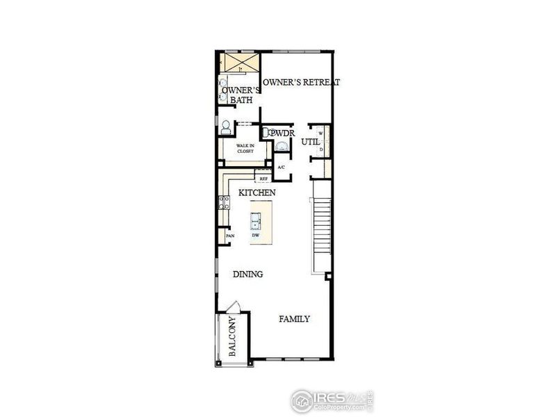 2D floor plan layout of this home in , Loveland, CO (Image 5).