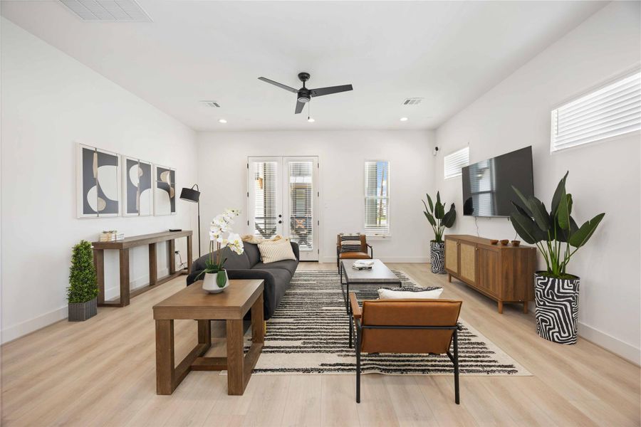 Living area. Photo of the model home (finishes and specifications may vary)