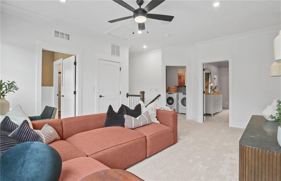Furnished interior view inside a new home in Sterling Pointe, Cumming (Image 16).