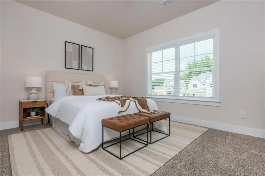 Furnished interior view inside a new home in , Flowery Branch (Image 11).