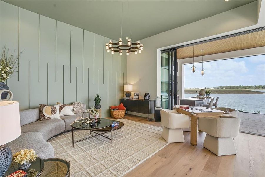 Furnished interior view inside a new home in , Sarasota (Image 52).