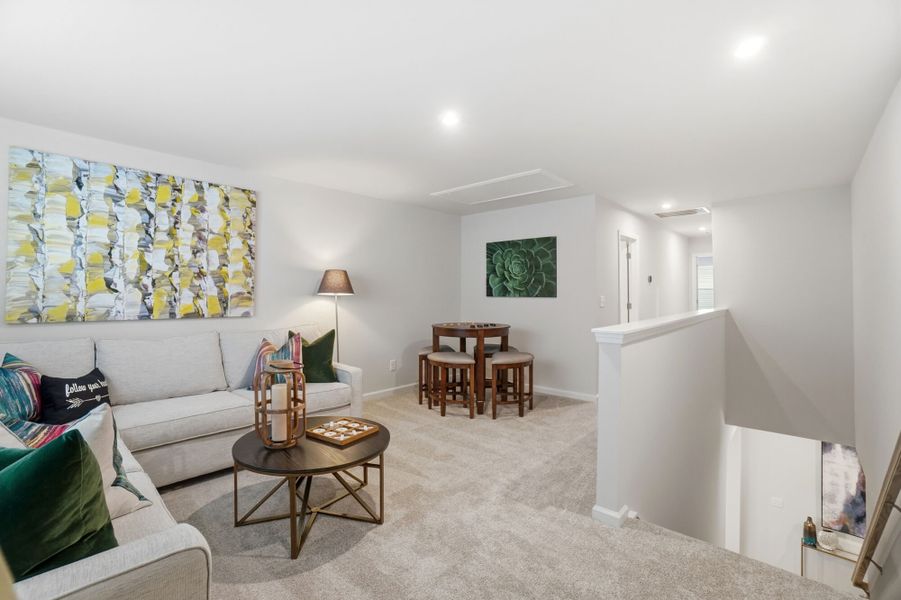 Furnished interior view inside a new home in Waxhaw Landing, Monroe (Image 19).