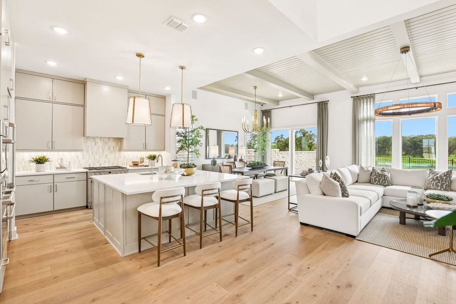Representative furnished interior of a home built from the 5051 by Risewell Homes in Freedom at Anthem, Kyle (Image 7).