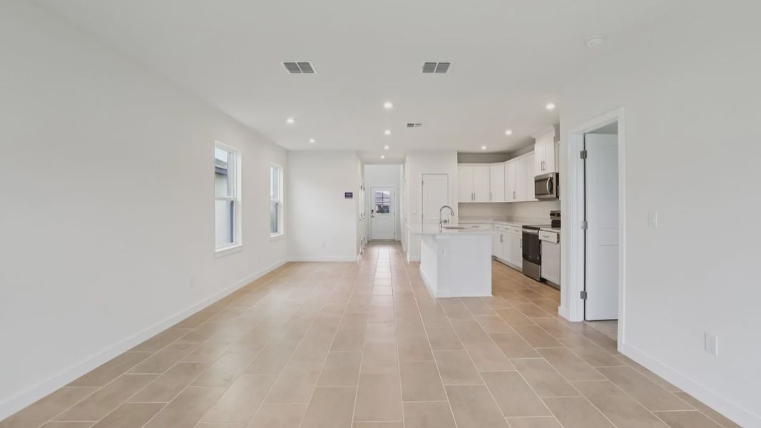 Naples Living are and Kitchen at Grasslands West in Lakeland FL