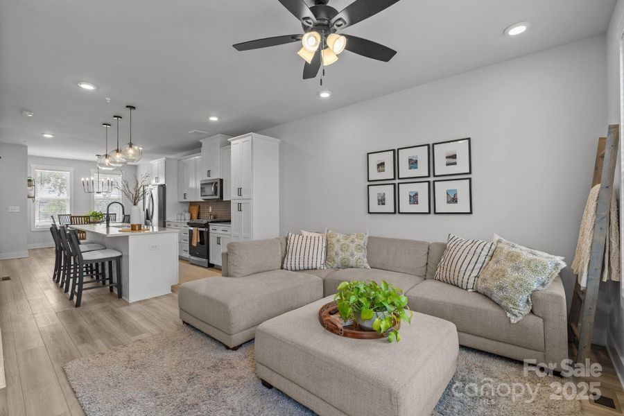 Furnished interior view inside a new home in , Charlotte (Image 6).