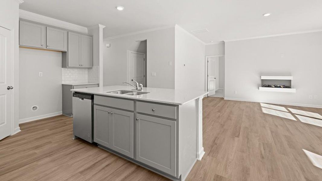 Furnished interior view inside a new home in Hamptons at Riverwood South, Dallas (Image 11).