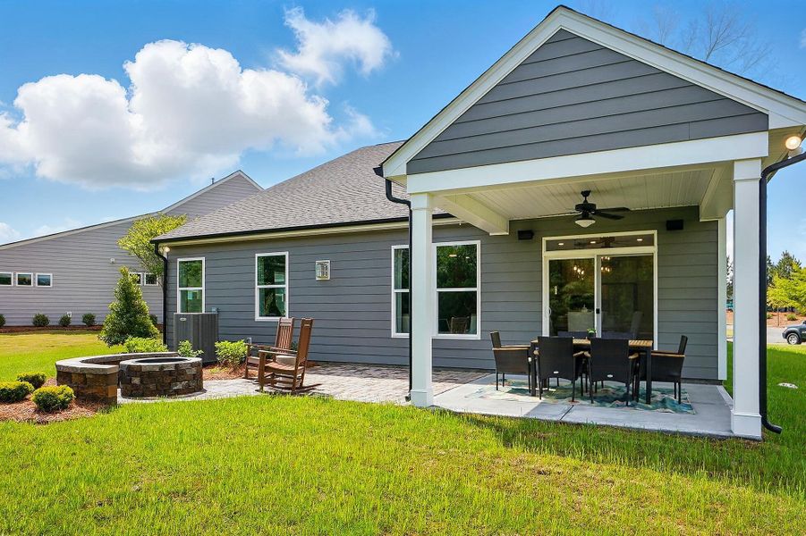 Exterior details and patio area of a home in Heritage - 55+ Community, Indian Trail (Image 24).