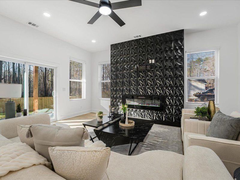 Furnished interior view inside a new home in , Dallas (Image 9).