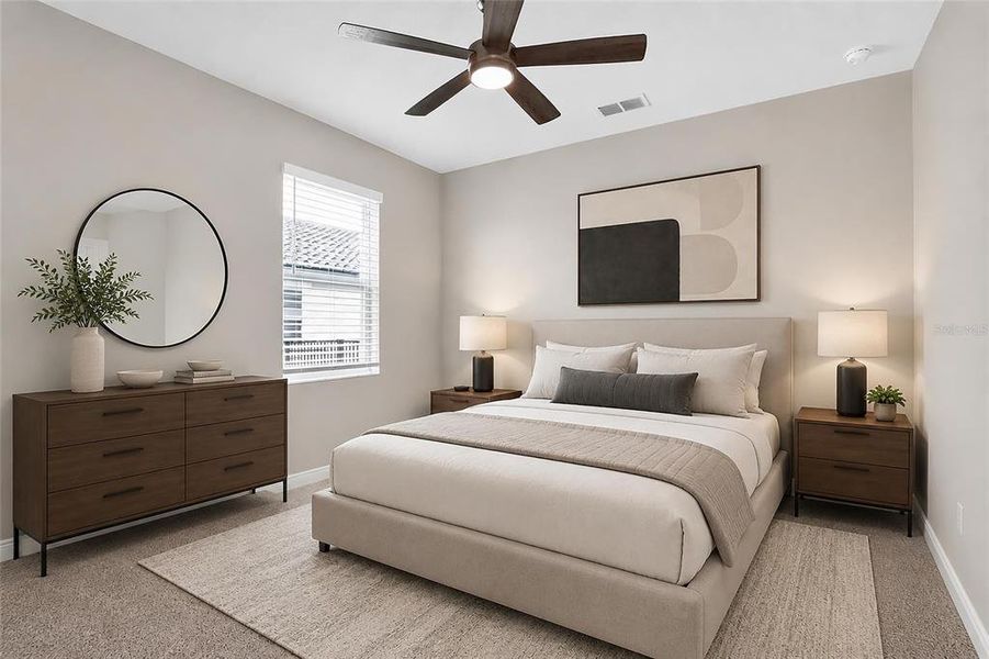 Furnished interior view inside a new home in , Wesley Chapel (Image 38).