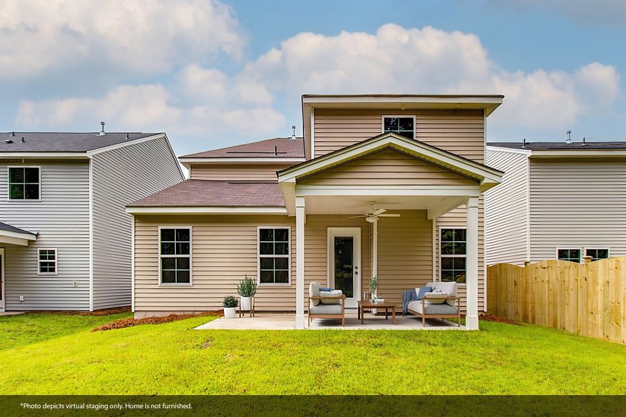 Exterior details and patio area of a home in Ellington, Elgin (Image 4).