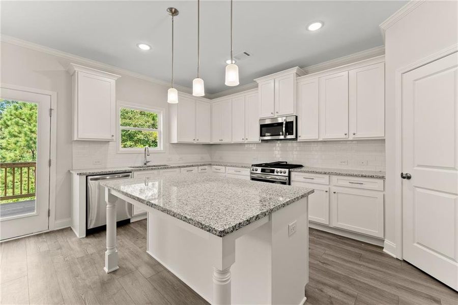 Furnished interior view inside a new home in , Dawsonville (Image 3).