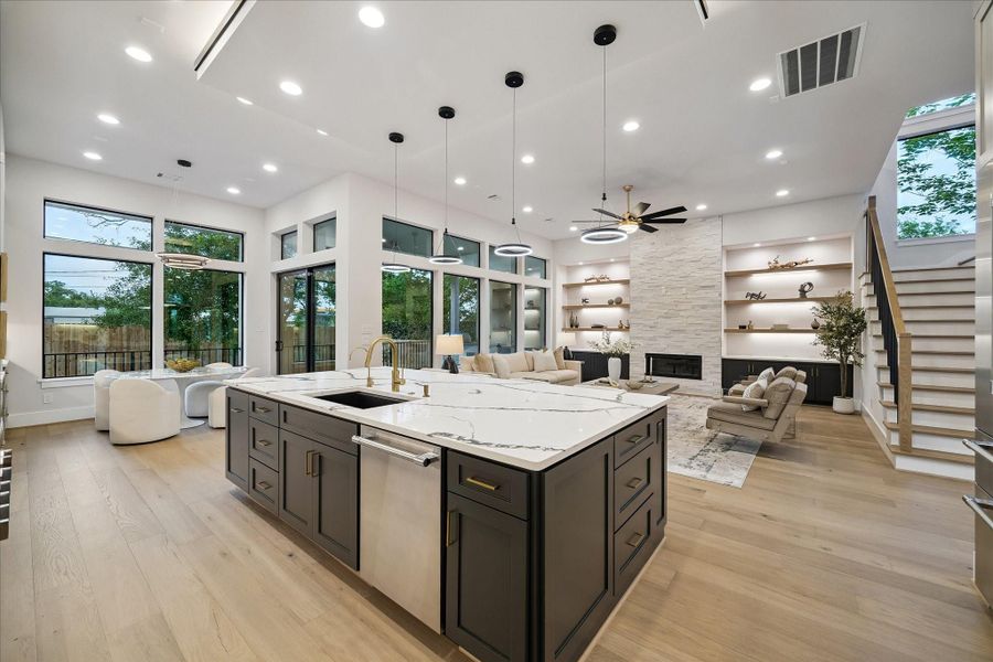 Furnished interior view inside a new home in , Bellaire (Image 14).
