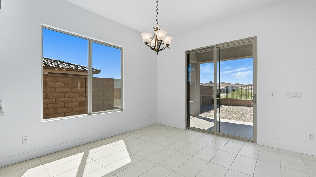 Furnished interior view inside a new home in Hacienda at Estrella, Goodyear (Image 20).
