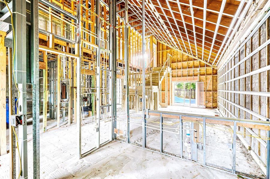 In-progress construction of a new home in , Fort Lauderdale, FL (Image 37).