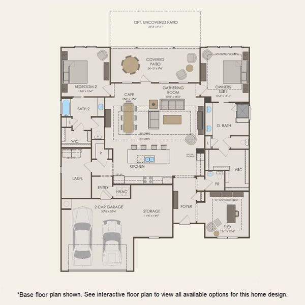 2D floor plan layout for the Stardom - Waterway Collection by Pulte Homes in Crescent Cove, Myrtle Beach, SC (Image 4).