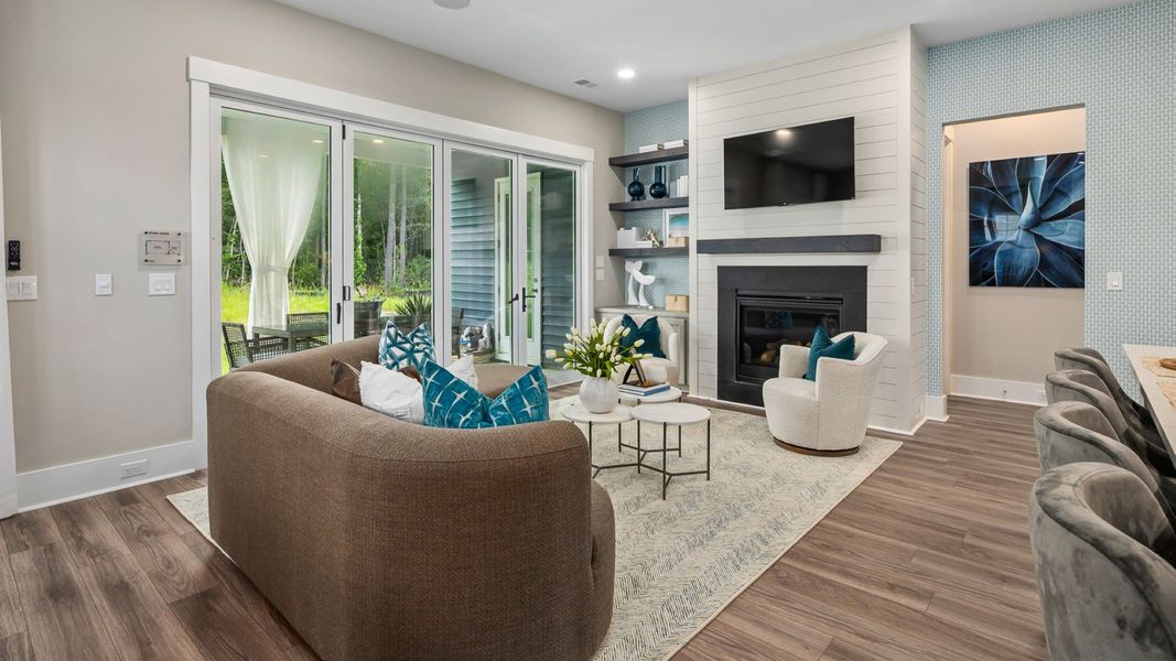 Representative furnished interior of a home built from the The Enthusiast by DRB Elevate. in Brook Run, Fort Mill (Image 11).
