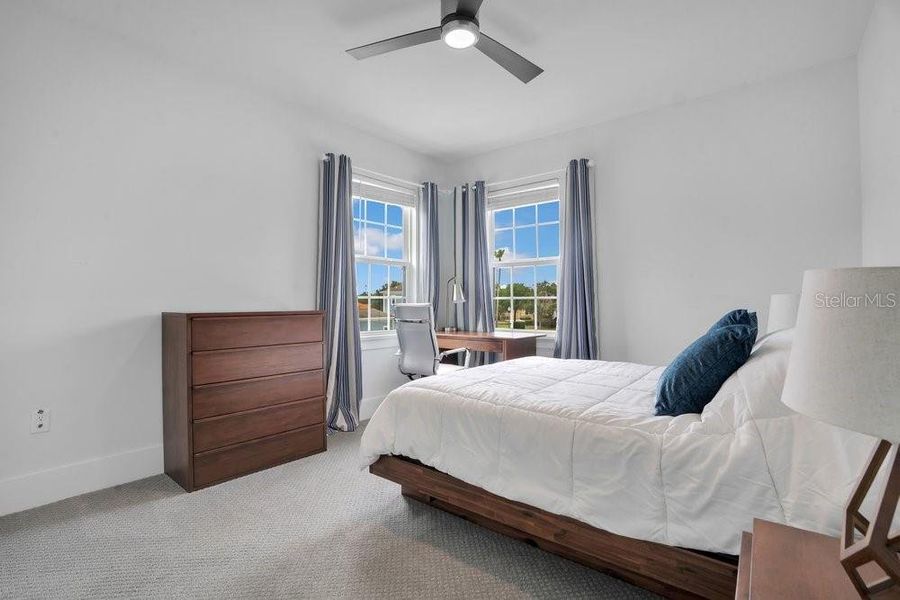 Furnished interior view inside a new home in , Reunion (Image 34).
