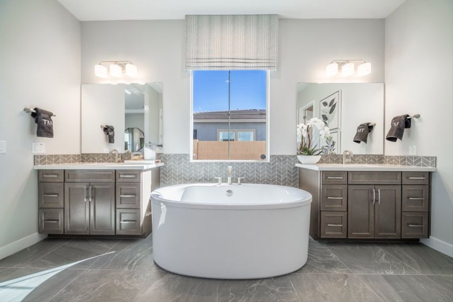 Furnished interior view inside a new home in Legado, Queen Creek (Image 28).