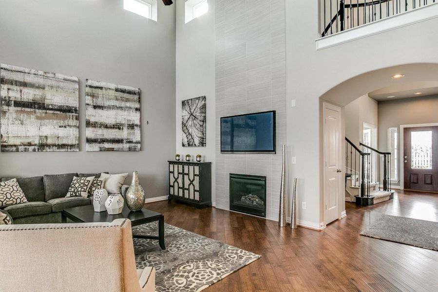Furnished interior view inside a new home in Marvida, Cypress (Image 8).