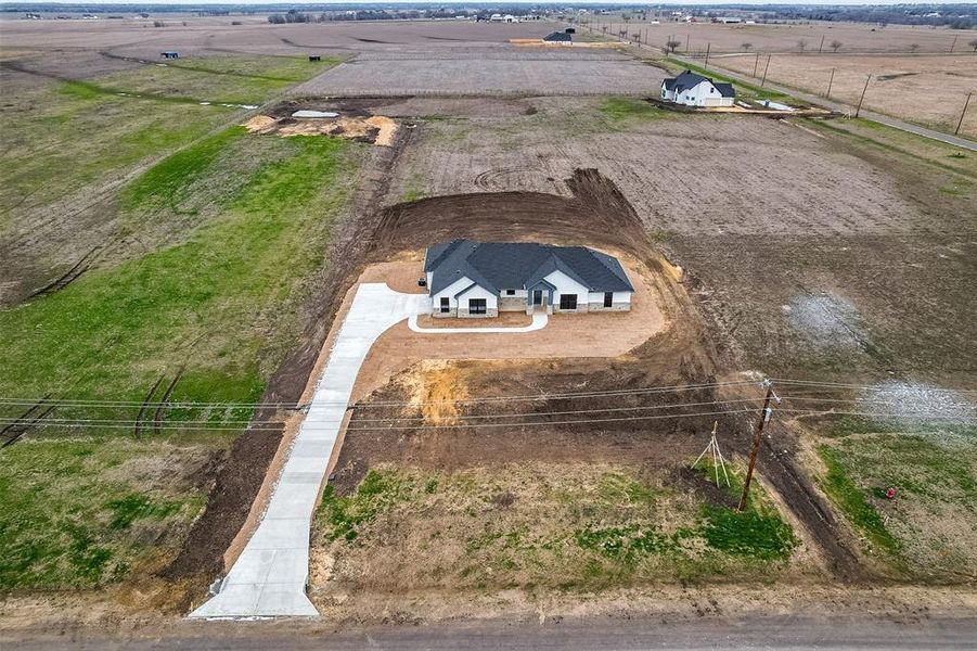 Drone / aerial view with a rural view