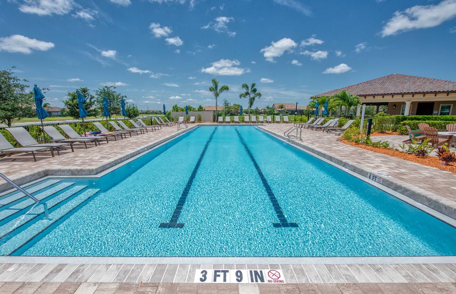 Swimming Pool with Lap Lanes