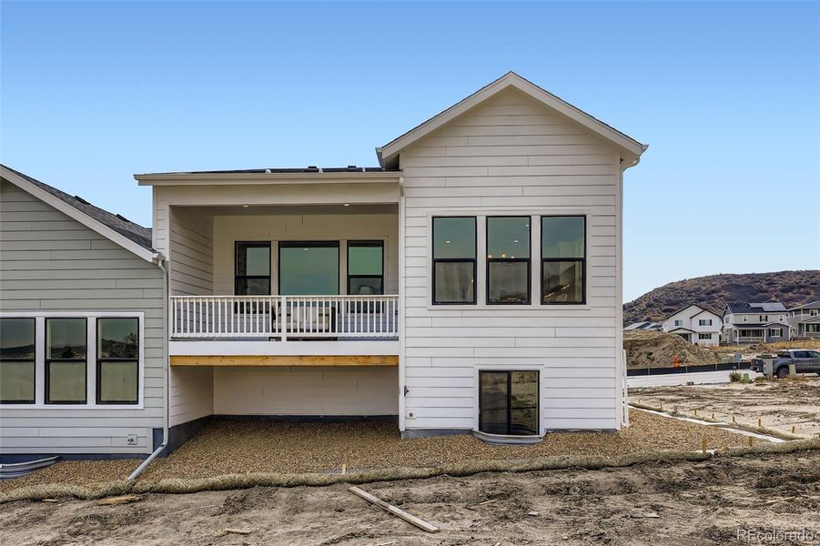 Exterior details and patio area of a home in Hillside at Castle Rock, Castle Rock (Image 26).