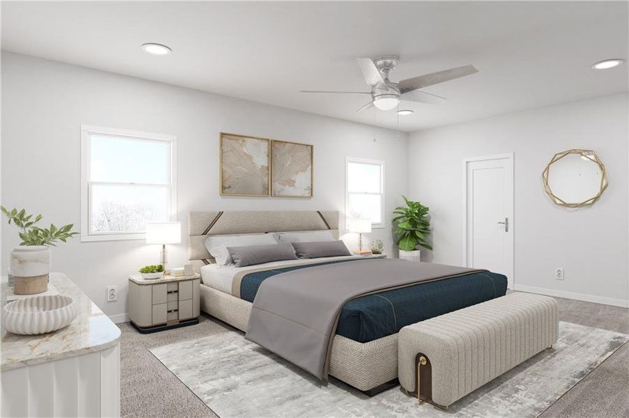 Furnished interior view inside a new home in Oakhill Estates, Adairsville (Image 6). Furnished interior view inside a new home in Oakhill Estates, Adairsville (Image 6).