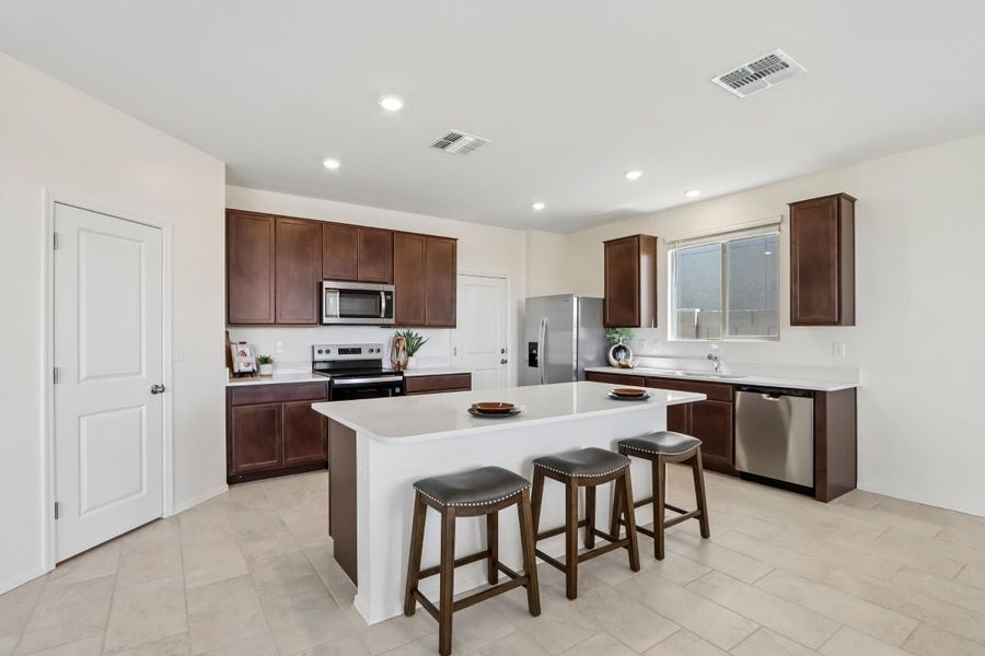 Furnished interior view inside a new home in Skyline Village Enclaves, San Tan Valley (Image 5).