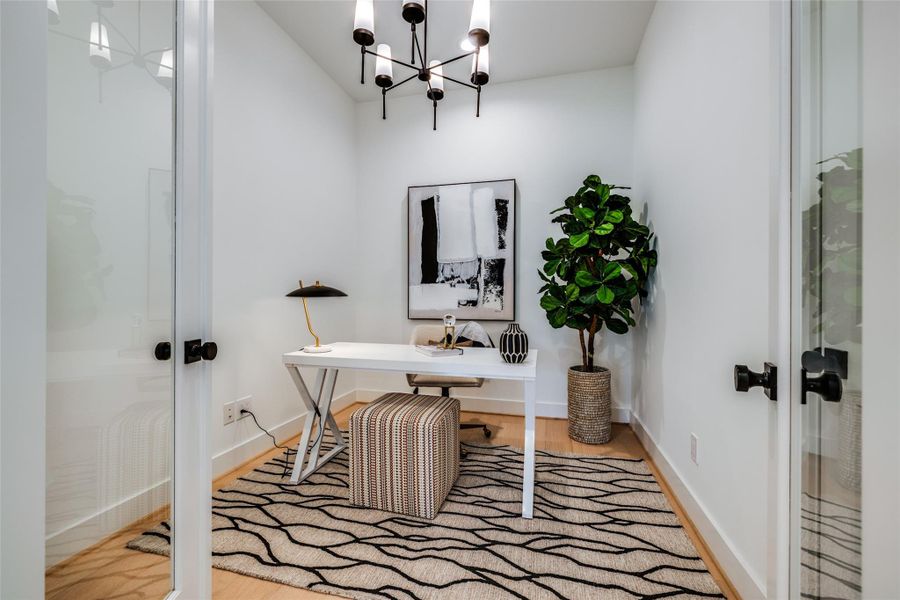 Furnished interior view inside a new home in , Houston (Image 9).