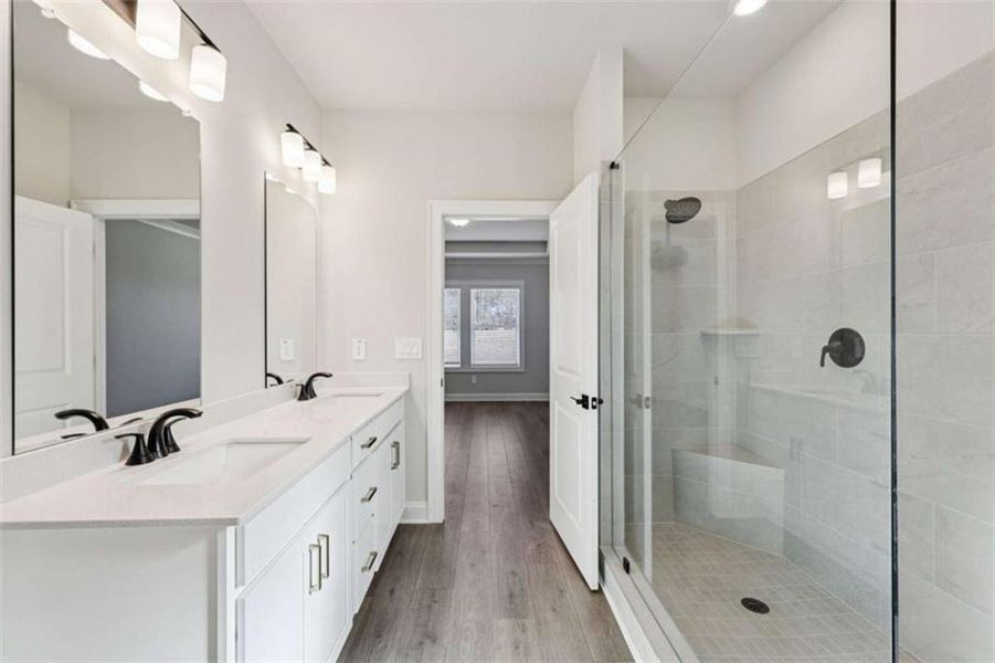 Furnished interior view inside a new home in River Pointe, Monroe (Image 13).