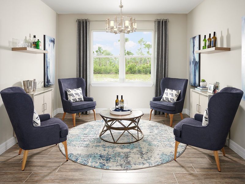 Furnished interior view inside a new home in Crescent Lakes - Signature Series, Punta Gorda (Image 19).