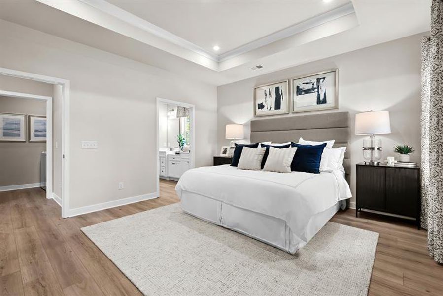 Representative furnished interior of a home built from the Palladio Ranch by Ryan Homes in Ravenfield, Charlotte (Image 42).