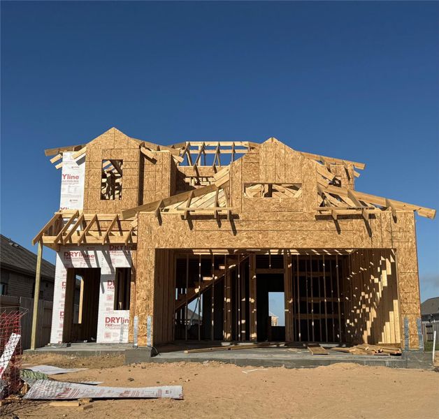 In-progress construction of a new home in Creekhaven, Rosharon, TX (Image 3).