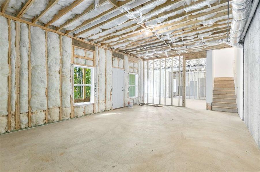 In-progress construction of a new home in , Gainesville, GA (Image 52).