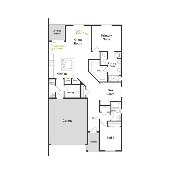 2D floor plan layout of this home in The Reserve at Green Valley Ranch, Aurora, CO (Image 2). 2D floor plan layout of this home in The Reserve at Green Valley Ranch, Aurora, CO (Image 2).