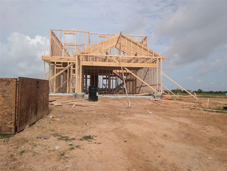 In-progress construction of a new home in Katy Reserve, Katy, TX (Image 18).