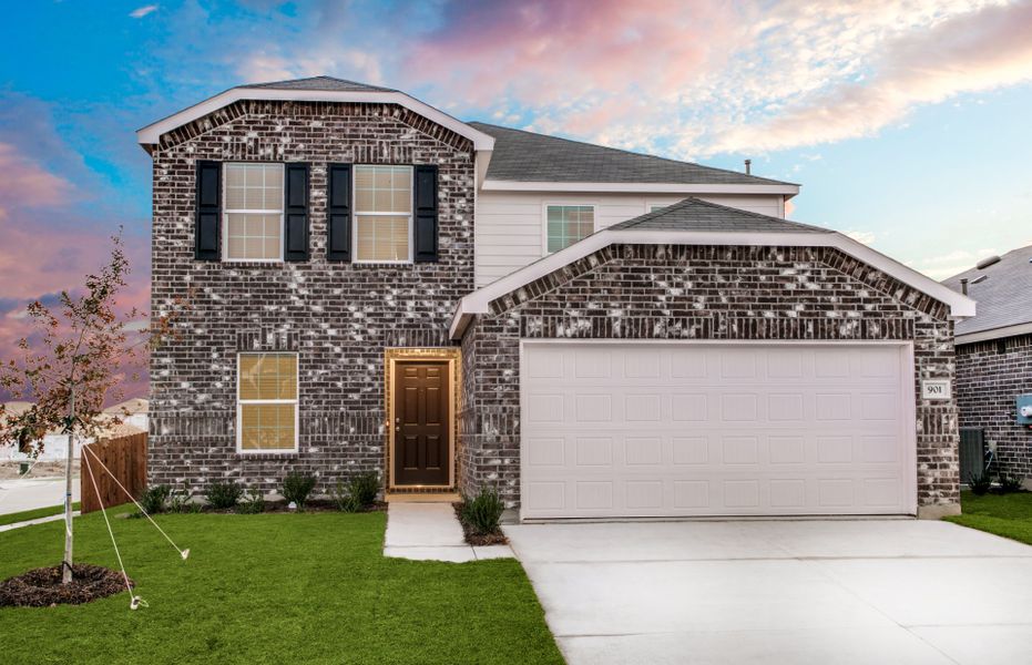 The Mesilla, a two-story home with 2-car garage