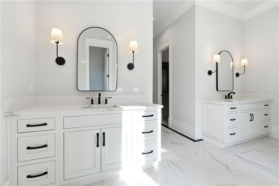 Furnished interior view inside a new home in , Roswell (Image 13).