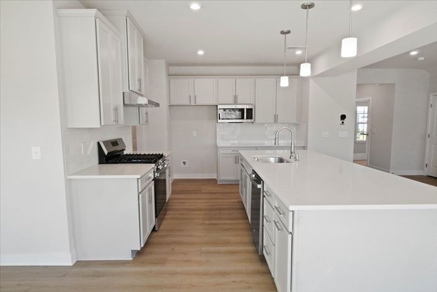 Furnished interior view inside a new home in Canterbrook Farms 2-Story, Fountain Inn (Image 6). Furnished interior view inside a new home in Canterbrook Farms 2-Story, Fountain Inn (Image 6).