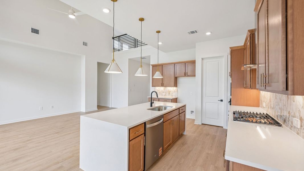 Furnished interior view inside a new home in The Enclave at Bar W Ranch, Leander (Image 9).