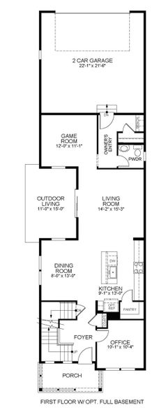 First Floor with Optional Full Basement