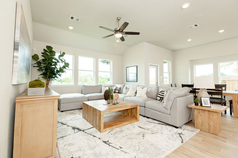 Furnished interior view inside a new home in Montgomery Ridge, Montgomery (Image 11).