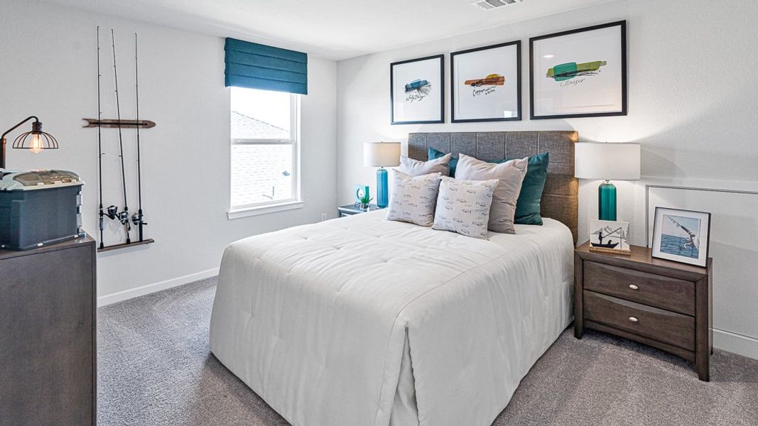 Furnished interior view inside a new home in Bridge Creek 45s and 50s, Cypress (Image 37).