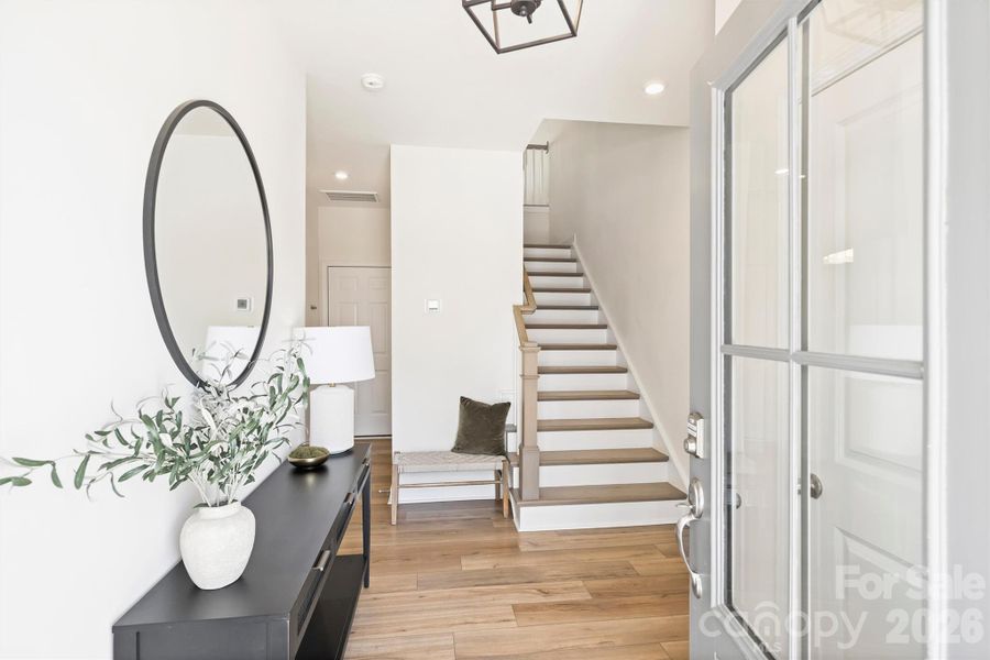Furnished interior view inside a new home in The Townes of Cotswold, Charlotte (Image 6).