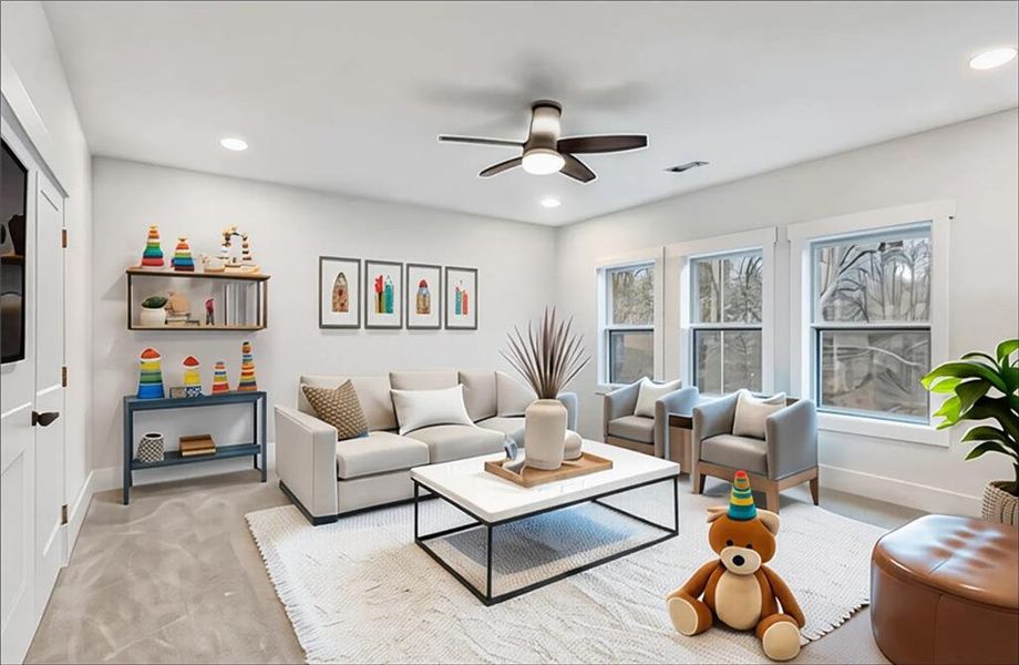 Furnished interior view inside a new home in , Alpharetta (Image 46).