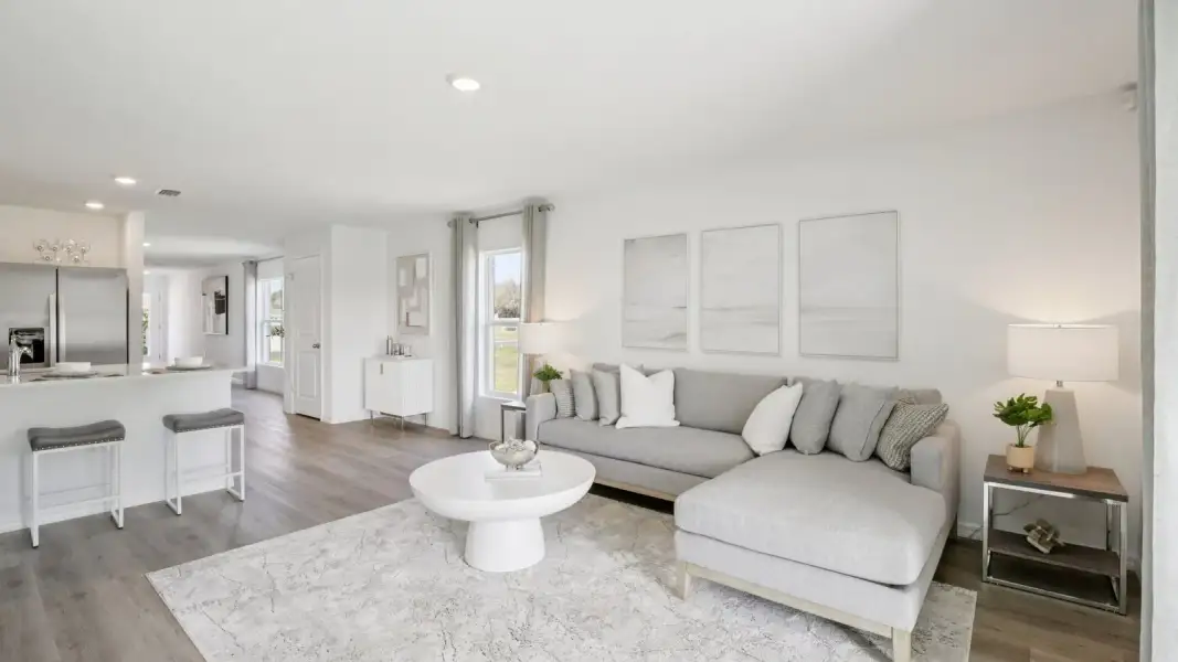 Furnished interior view inside a new home in Northwater at Two Rivers, Zephyrhills (Image 7).