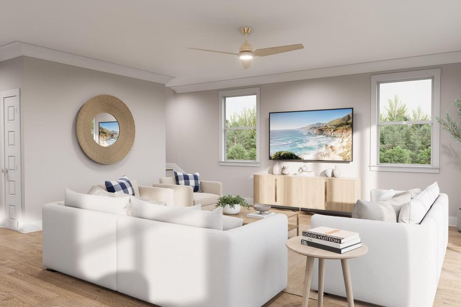 Furnished interior view inside a new home in Rivers Reach, Yemassee (Image 20).