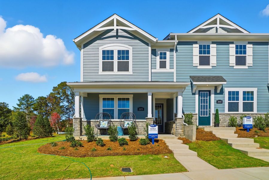 Representative exterior photo of a completed home built from the Grifton by Mattamy Homes in Westfall, Gastonia, NC (Image 25).